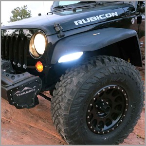 TrailMods &quot;Street and Crawler&quot; Complete Set Of Narrow and Wide Removable Flares (includes integrated running light)